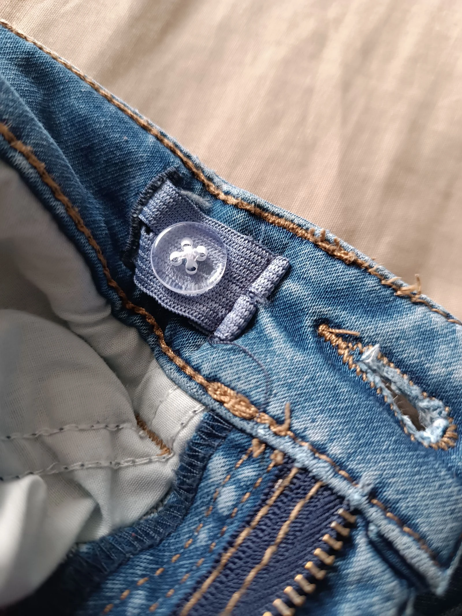 Jeans skinny azul claro tamanho 14 anos – photo 5